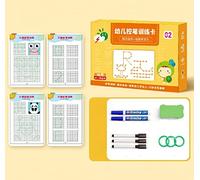 Magical Tracing Workbook Set,Magic Tracing Workbook for Kids,Reusable Writing Practice Book,Pen Control Training Drawing Book,Calligraphy Tracing Book for Kids (56 Pages)
