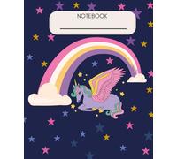 Magical Unicorn Composition Book: Ruled Journal for Kids, Girls, and Students | Rainbow Cover | Great for School or Home Use