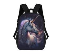 Magical Unicorn Fantasy Art Print Mochila Escolar De 17 Pulgadas Para Adolescentes, Con Estampado 3D, Ajustable Y Con Bolsillos, Ideal Para Niños, Niñas Y Estudiantes.