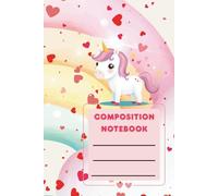 Magical Unicorn Notebook - Cute Pink Lined Journal for Girls, Perfect for School and Writing: 6” x 9” | 100 Lined Pages | Adorable Unicorn and Cloud Cover | Fun Composition Book for Kids