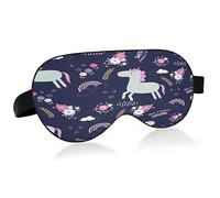 Magical Unicorn Sleep Mask Lightweight Soft Breathable Eye Mask with Adjustable Strap Blackout Eye Mask for Women Men for Travel Night Sleeping