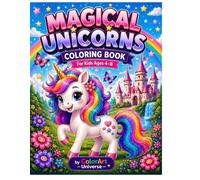 Magical Unicorns: Coloring Book