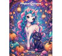 Magical Unicorns & Friends Coloring Book: 50 Whimsical Pages of Unicorns, Magical Cats & Enchanted Autumn Adventures