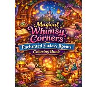 Magical Whimsy Corners: Enchanted Fantasy Rooms Coloring Book: A Relaxing Fantasy Coloring Journey Through Magical Rooms and Cozy Enchanted Spaces for Stress Relief and Mindful Creativity