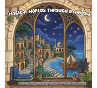 Magical Worlds Through A Window Coloring Book: Bold and Easy Fantasy Scenes for Teens and Adults (Fantasy Coloring Pages)