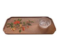 Magicaldiy Pintura esmaltada de filigrana para bricolaje, kit de cloisonne, decora tu propia bandeja de madera, bandeja decorativa para el hogar, pintura predibujada para adultos (pequeñas frutas
