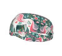 MagicalUnicornBloom - Diademas de sudor para mujeres y hombres, diseño único, antideslizantes, para entrenamiento y deportes