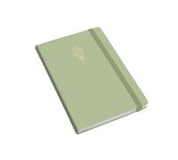 Magicamente Carta Cuaderno A6 con tapa decorada Bouquet dorado, papel italiano de alto gramaje, elegante y de bolsillo, perfecto para notas, diario, pensamientos o regalo refinado, fabricado en Italia