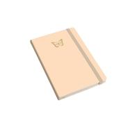 Magicamente Carta Cuaderno A6 con tapa decorada mariposa dorada, papel italiano de alto gramaje, compacto y elegante, ideal para notas, diario o regalo refinado, fabricado en Italia