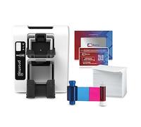 Magicard Pronto100 - Impresora de tarjetas de identificación y paquete completo con software de identificación Bodno - Silver Edition