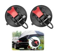 Magicbox Gancho de ventosa para camping, 2 unidades, potentes ventosas con gancho, capacidad de carga de 30 kg, gancho de ventosa para equipo, hogar, ventosa, juego de sujeción fuerte con 4 ganchos