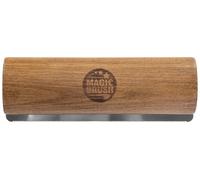 MagicBrush 3232479 - Cepillo largo para caballos, 20 x 6,8 x 3,5 cm, madera, dientes de acero inoxidable, 289 g, ayuda a la salud del pelo, fácil limpieza, caballos, color marrón