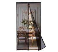 MAGICDOOR Mosquitera Magnética 95x200cm, Poliéster Colore Puro Mosquiteras para Puertas con Potente Imán Antimosquitos Cortina para Puerta Exterior Ventana para Dormitorio Salón-Negro