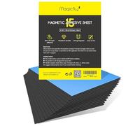 Magicfly Láminas de Imán Adhesivas 20x25 cm, 15 Hojas para Manualidades, Imanes Decorativos para Fotos, Hogar, Oficina y Escuela