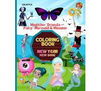 Magician Dracula coloring book: Fairy Mermaid and Monster coloring