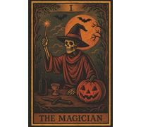 Magician Halloween Dot Grid Notebook: A Spooky Tarot Bullet Journal for Witches, Spells, and Creative Planning