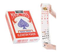 Magician Trick Deck, Sleight of Hand Card Set, Party Illusion Accessory for Beginners, Street Show Prop, Teaching Aid, Close-Up Performance, Interactive Play, 3.54x2.68 Inches