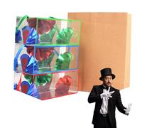 Magician Tricks - Stage Magic Props, Paper Bag Appearing Flower from Empty Box, Dream Bag Magic Trick for Kids and Adults, Fun Interactive Illusion for Parties and Shows 7 Inches