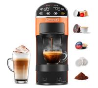 Magician2 Cafetera 5 en 1 para Nespresso, Dolce Gusto, Molido/Monodosis ESE | Apto para Lavazza A Modo Mio - 20 Bar, Auto-Lock, Panel Táctil LED, Reconocimiento Auto, Volumen/Temp, Preinfusión, BPA-libre