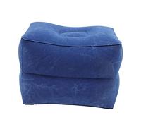 MAGICLULU 1 Juego alfombra del piso aire hamaca altura de la almohada auto inflable travel pillow almohadillas para pies cama de avión para reposapiés almohada flocadopvc Blue