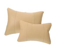 MAGICLULU 1 Juego Almohada de Cuello para Coche Almohada Protectora Ergonómica Respaldo Transpirable para y Conducción Compatible Vehículos Color Beige