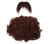 MAGICLULU 1 Juego Peluca Barba Conjunto Accesorios Piratas Mujer Bigote Falso Traje Bigote De Hombres Divertidos Fiesta Pirata Cabello Vi Equipo Jacobo Favores De Fiesta Franela Brown