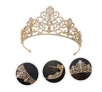 MAGICLULU 1 Pc Imitación Reina Cristal Nupcial Princesa Del Desfile Rosa Barroco La Vendimia Mujer Damas Diademas Venda Delicado Novia