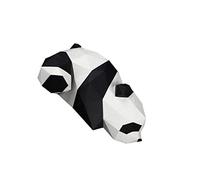 MAGICLULU 1 Pieza Juguete de Adorno decoración de Papel Artesanal estatuilla decoración del hogar papiroflexia geométrica 3D Origami Panda Modelo de Papel 3D decoración Moldeada a Mano Black