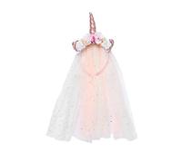 MAGICLULU 1 pieza niña diadema unicornio diadema cabeza niños diadema para niñas velo tocado para niñas