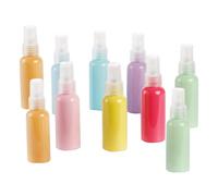 MAGICLULU 10 Botellas Rociadoras Recargables de Pet Macarrón de 50 Ml, Diseño Compacto y Pulverización Uniforme, Ideales para Viajes y Actividades al Aire Libre Color Color Aleatorio
