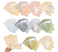 MAGICLULU 10 Juegos Juego de Papelería Sobres A5 y Papel de Carta de Papel Floral Elegante y Chic para Enviar Notas y Correspondencia Ocasión Varios estilos