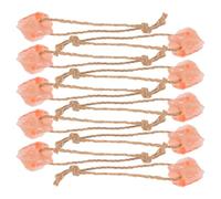 MAGICLULU 10 Piezas Bloque para Lamer de Ciervos, Accesorios Masticables de Sal para Ciervos, Mineral Naranja, Favorece la Absorción de Nutrientes, para Cuidado de Mascotas y Alimentación