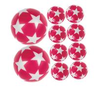 MAGICLULU 10 Piezas Bolas de Fútbol de Mesa Rosa Blanco Accesorios Resistentes para Futbolín Estándar Superficie Lisa y Material de Resina Duradero para Decoraciones Deportivas