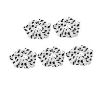 MAGICLULU 10 Piezas cuerda para el cabello con patrón leche coleteros scrunchies gomas para el pelo satén coletero seda gomas pelo niña lazos pelo verano gomas para niñas