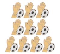 MAGICLULU 10 Piezas de Broches de Fútbol de Metal Fácil Sujeción y Estilo Único, Accesorios para Camisetas y Bolsos en Celebraciones y Días de Partido