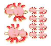 MAGICLULU 10 Piezas Dijes de Ajolote, Mini Dijes de Animales de Aleación, Colgante Artesanal DIY para Collar y Pulsera, Aficionados al Anime, Viaje y Navidad