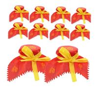 MAGICLULU 10 Piezas Funda de Tela para Tarros de Vino Tapas de Tela para Jarras para Jarras de Alcohol para Decoración de Cocina