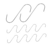 MAGICLULU 10 Piezas Ganchos Inoxidable Forma de S para Colgar Carne Gancho Resistente para Carnicería Ahumado Barbacoa y Secado