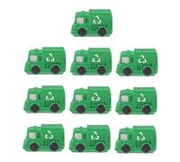 MAGICLULU 10 Piezas Miniatura Detallados para DIY Micro Paisaje Ornamentación Tiny Trash Truck para Casitas Oficina