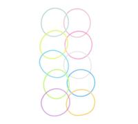 MAGICLULU 10 Piezas Pulsera De Silicona De Colores Pulsera Deportiva Pulseras Festival De Musica Pulsera Que Brilla En La Oscuridad Pulseras De Gelatina Años 80 Gel De Sílice