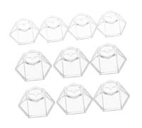 MAGICLULU 10 Piezas Soporte de Exhibición Esférico Transparente de Acrílico para Bolas de Cristal Base Estable para Minerales y Objetos Decorativos