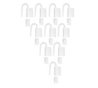 MAGICLULU 10 Piezas Unidades Clips Anti-pellizcos para Puertas Pestillos Giratorios de Seguridad para Bisagras Protectores de Dedos Blancos Soporte para Colgar Puertas Hogar y Hotel