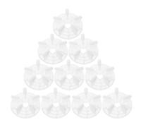 MAGICLULU 10 soportes para uñas postizas: soporte redondo con forma de loto para práctica, ideal para salones de uñas y sesiones de práctica en casa.