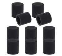 MAGICLULU 10 Tapones de Silicona Redondos para Puertas en Color Negro, Protectores Antigolpes y Reducción de Ruido para Uso en Casa y Oficina