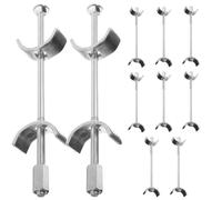 MAGICLULU 10 Unidades Conector de Junta de Encimera de 150mm en Acero Galvanizado Forma de Media Luna para Muebles de Cocina Alta Estabilidad y Compatibilidad Versátil