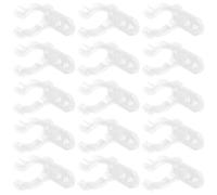 MAGICLULU 100 Clips de Silicona en U Transparentes Tornillos para Soporte de Montaje de Tubos Led, Abrazaderas para Fijación de Tubos Fluorescentes, Uso Profesional en Iluminación Lineal