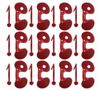 MAGICLULU 100 Gafas Antipicoteo para Pollos y Faisanes de Plástico Rojo, Tamaño Único sin Ataduras, Suministros para Granjas de Pollos y Prevención de Conflictos en Aves de Color Aleatorio