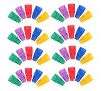 MAGICLULU 100 Piezas Cubiertas Protectoras de Cables de Fundas Resistentes de Plástico para Cables Ethernet Organizador para Conexiones de Datos y Conectores