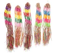 MAGICLULU 100 Pulseras de Hilo Trenzadas de Colores Hechas a Mano, Surtido para Muñeca y Tobillo Diseño Étnico y Fina Elaboración para Festival Varios estilos