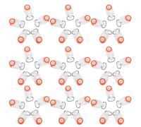 MAGICLULU 100piezas Poleas para Rieles de Cortinas Deslizadores Ruedas Gemelas Rodillos Deslizantes para Rieles de Cortina Accesorios para Ruedas Guía Movimiento Suave y Silencioso